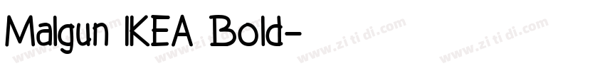Malgun IKEA Bold字体转换